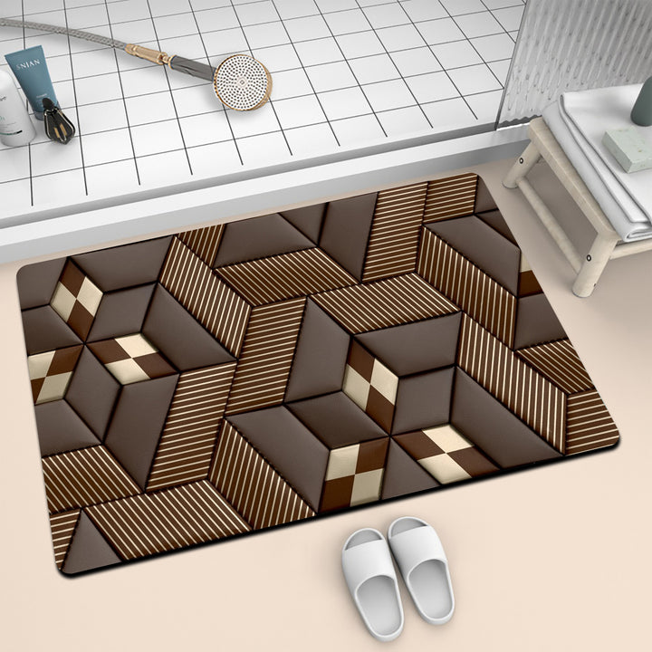 Artistic Mosaic Bath Mat Stornfield