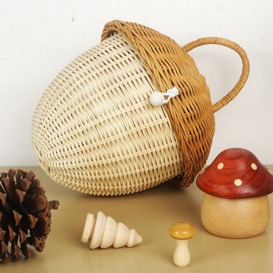 Playful hand basket in house design Stornfield