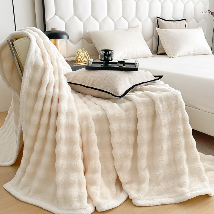 Plush Faux Fur Throw Blanket Stornfield
