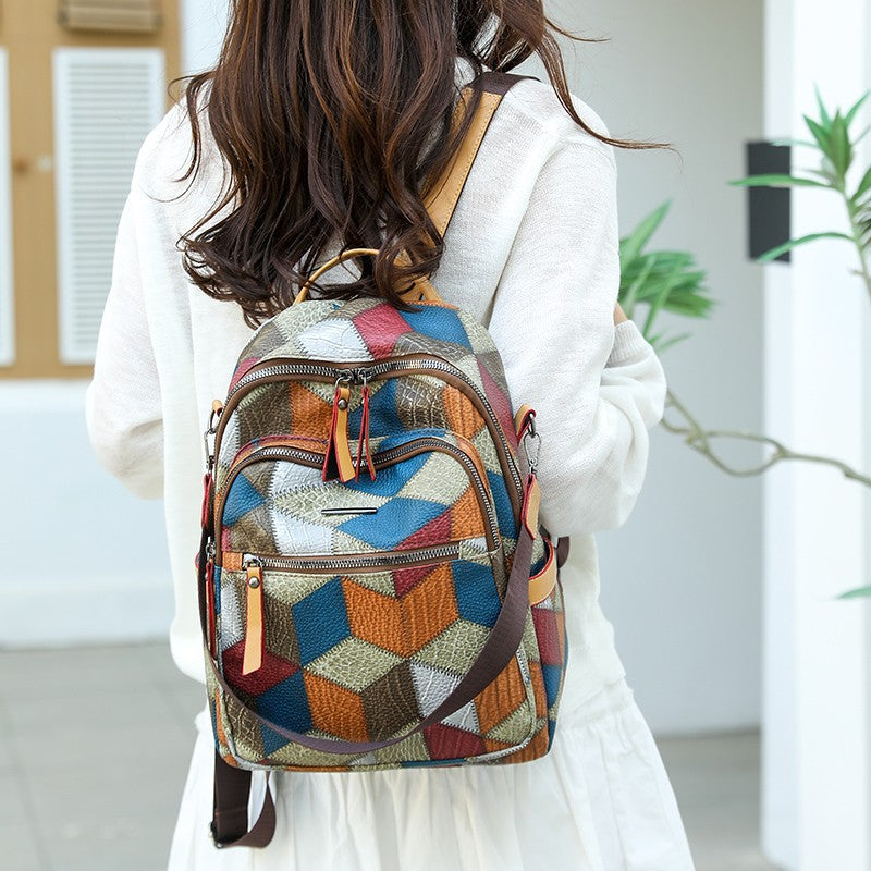 Versatile Multi-Functional Leather Backpack Stornfield