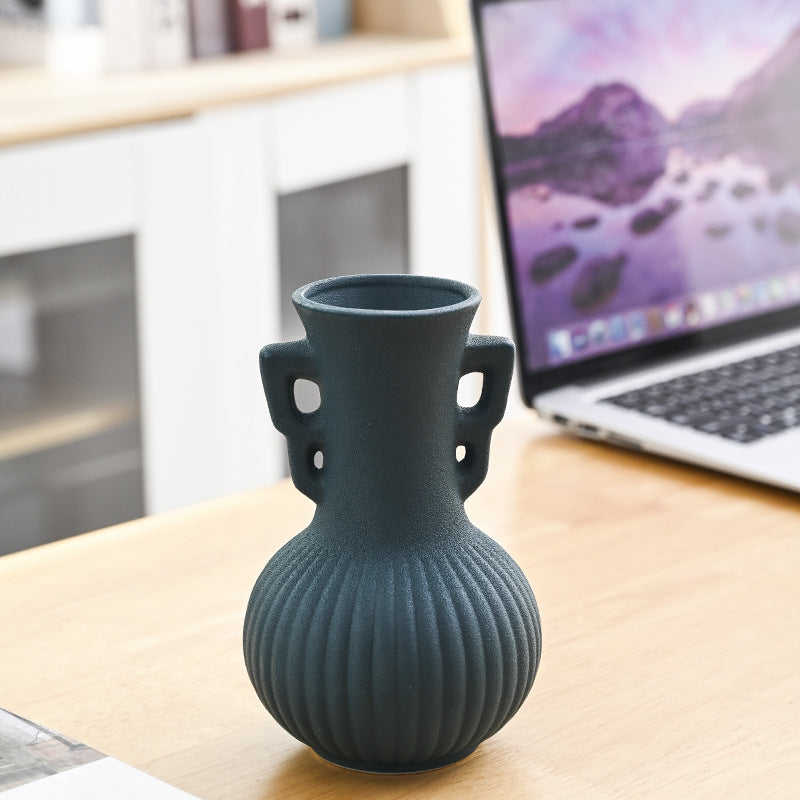 Textured Decorative Ceramic Flower Vase Stornfeild