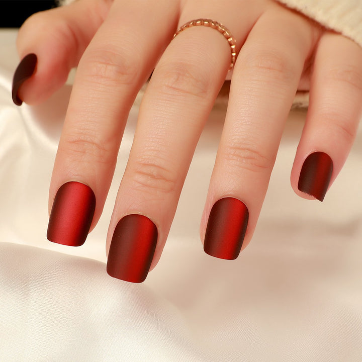 Matte Finish Press-On Nail Set Stornfield