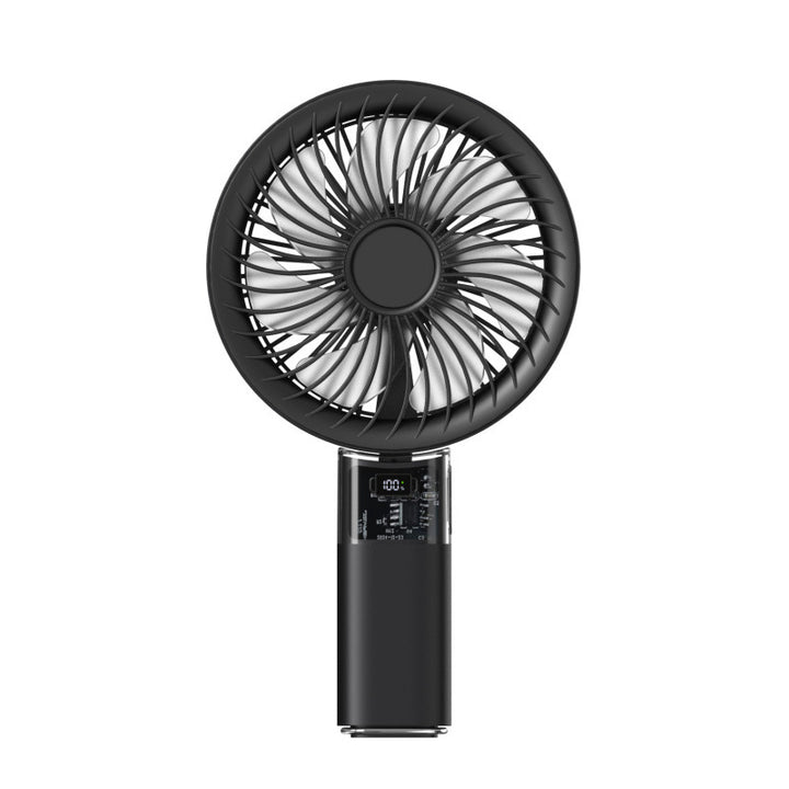 Women portable mini fan with digital display and variable speed control Stornfield