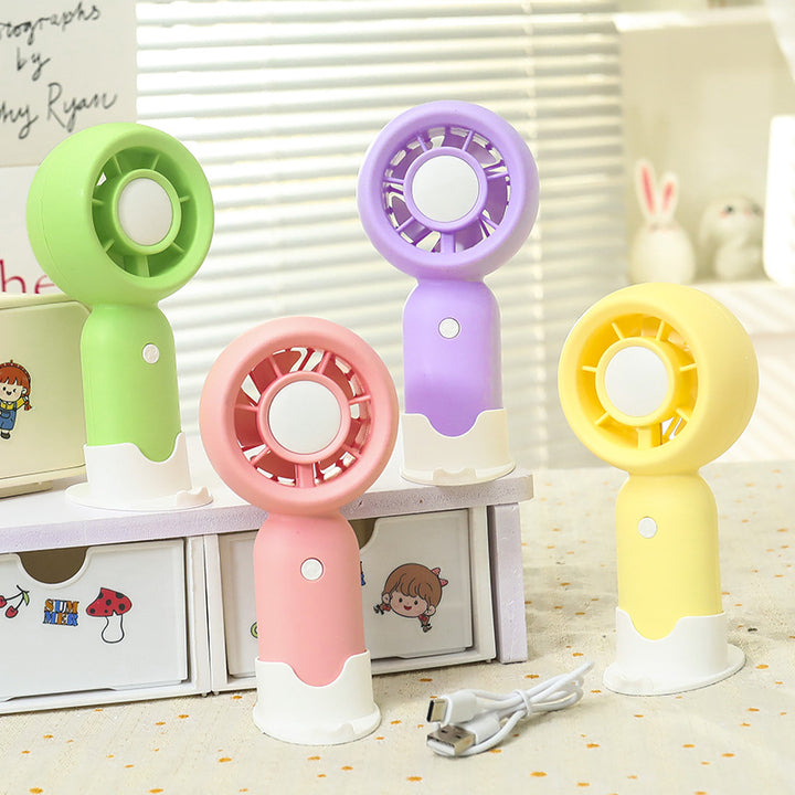 Ladies Portable Handheld Fan with Cute Bear Design Stornfield