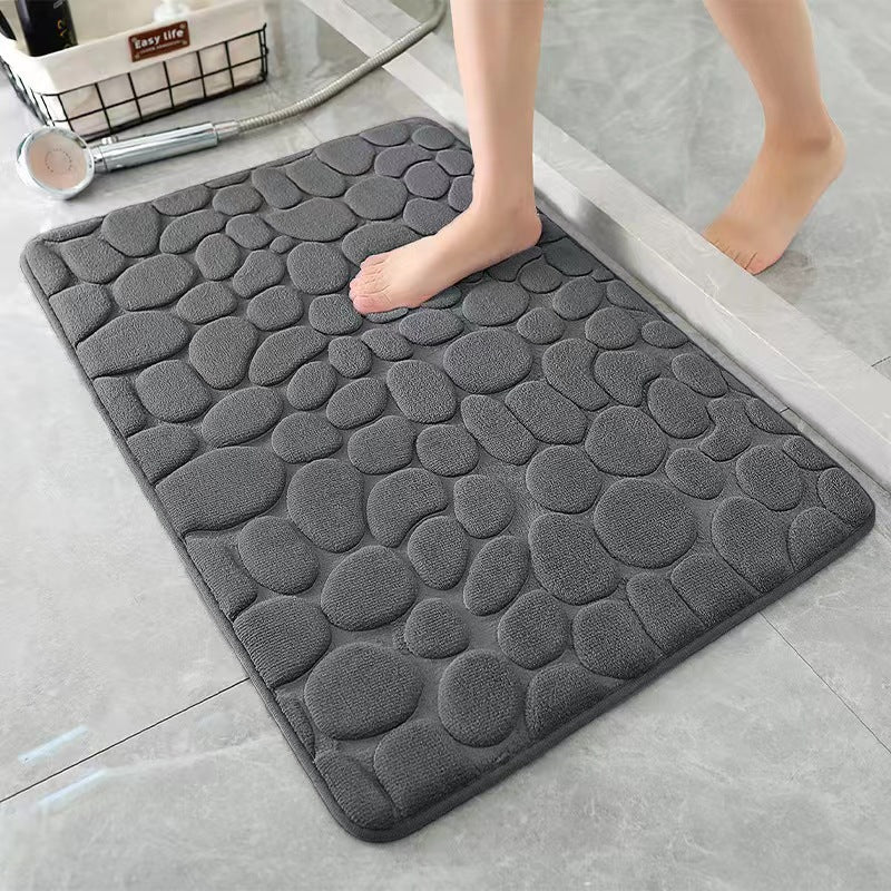 Textured Pebble Bath Mat