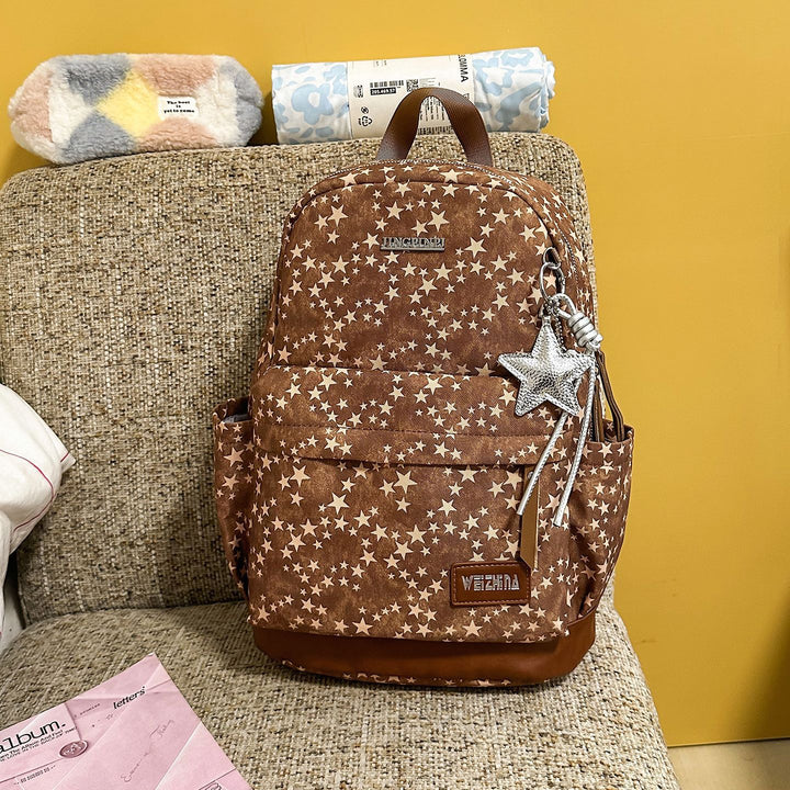 Stylish Star-Printed Casual Backpack Stornfield