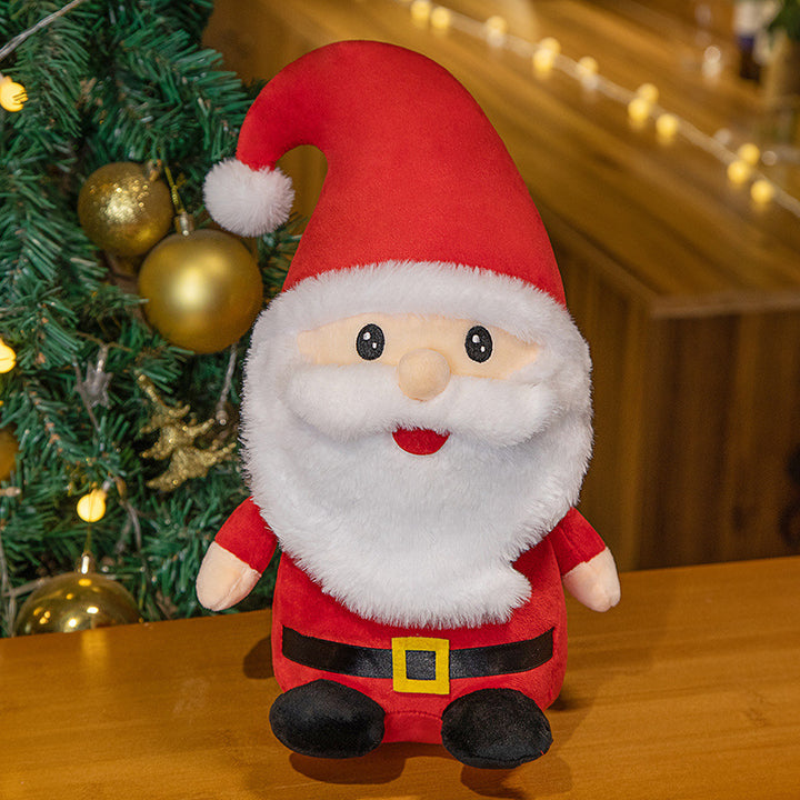 Plush Smiling Christmas Tree Cuddle Toy with Shimmer Star Top & Soft Faux-Fur Stornfield