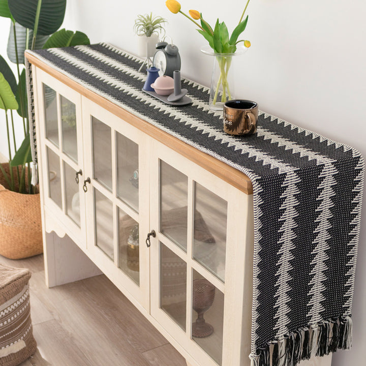 Woven table mats in kilim style made of cotton blend, non-slip table mat Stornfield