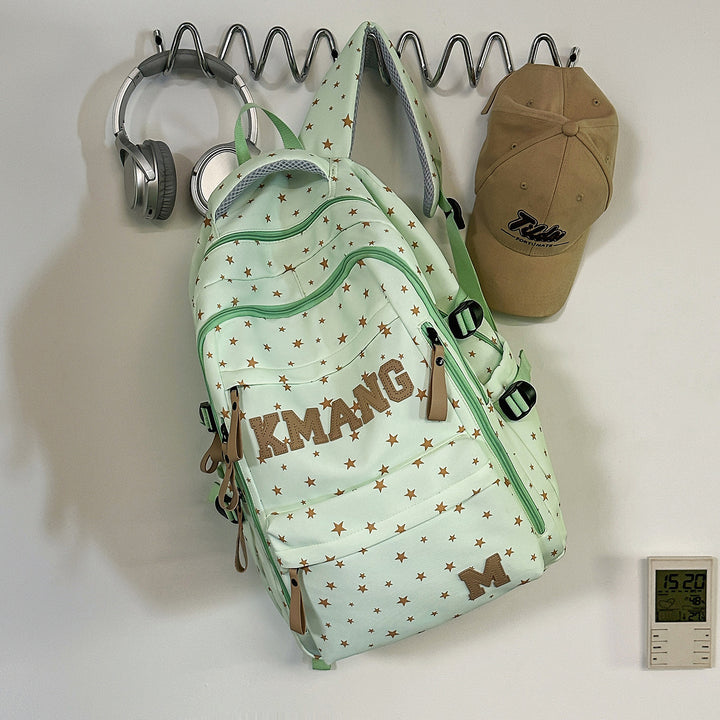 Trendy Star-Patterned Backpack Stornfield