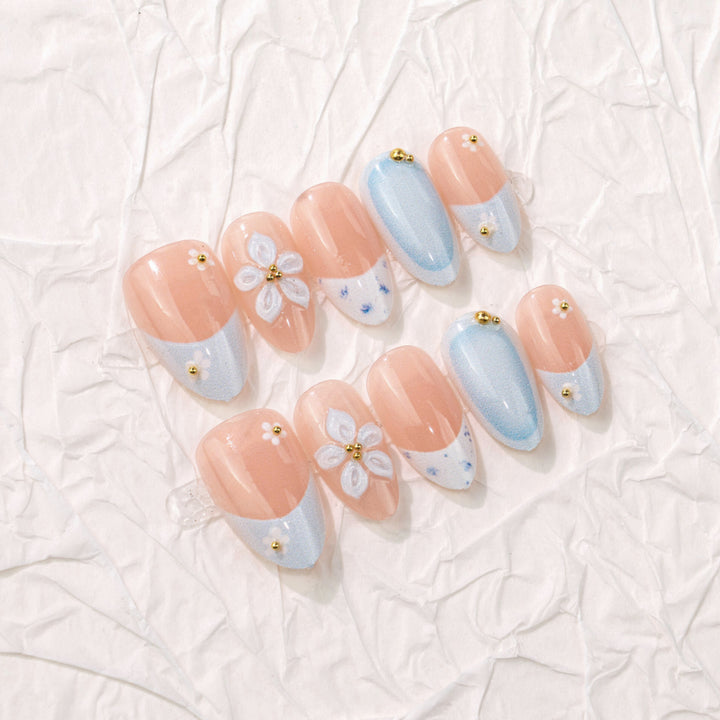 Floral Decorative Press-On Nails