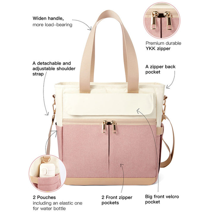 Multifunctional Tote Bag with Removable Shoulder Strap Stornfield