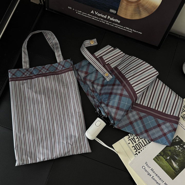 Women's foldable shopping bag with umbrella Stornfield