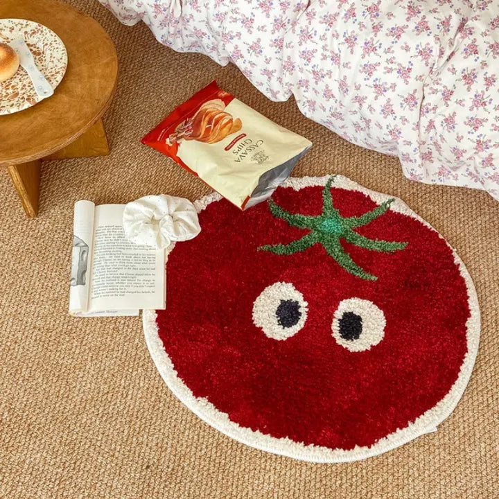 playful pear-shaped rug runner