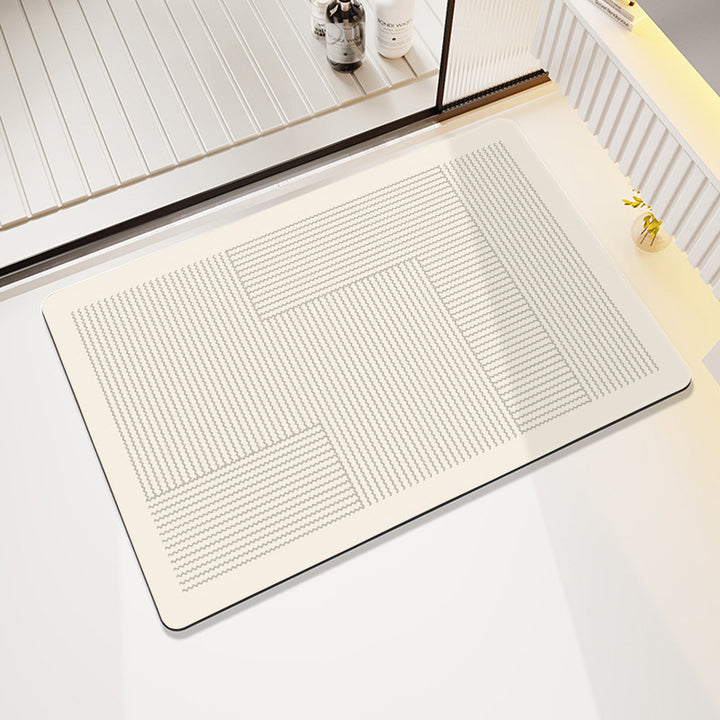 Abstract Modern Bath Mat Stornfield