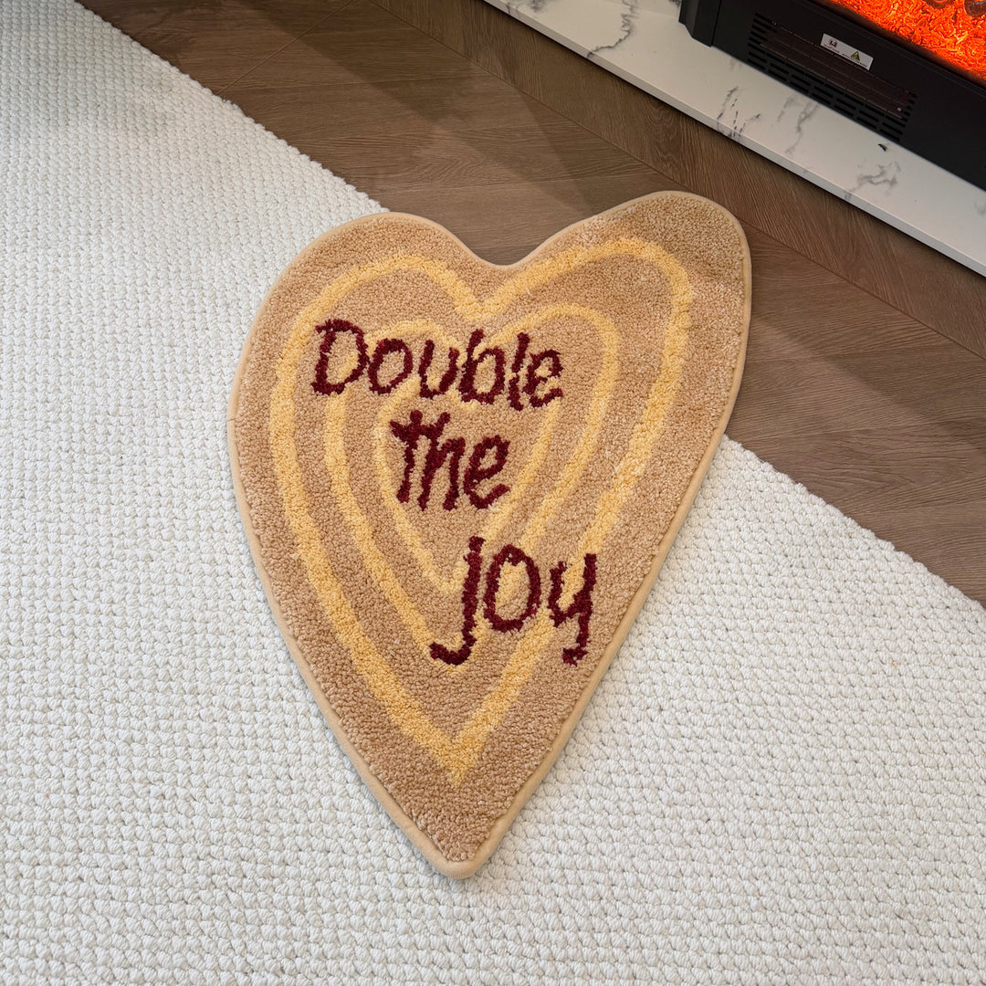 Heart-Shaped Decorative Area Rug