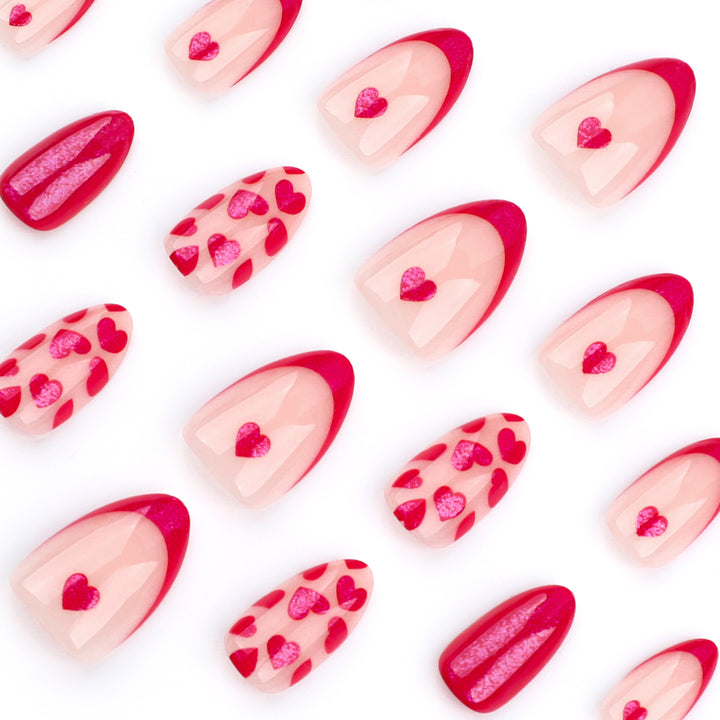 Artistic Cool Nail Art with Hearts Stornfield