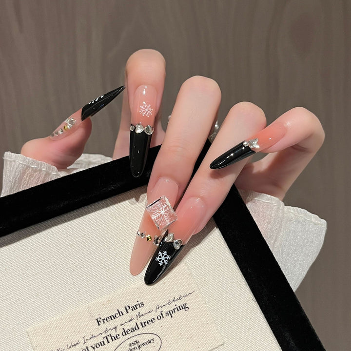 Artistic Long Stiletto Press-On Nails Stornfield
