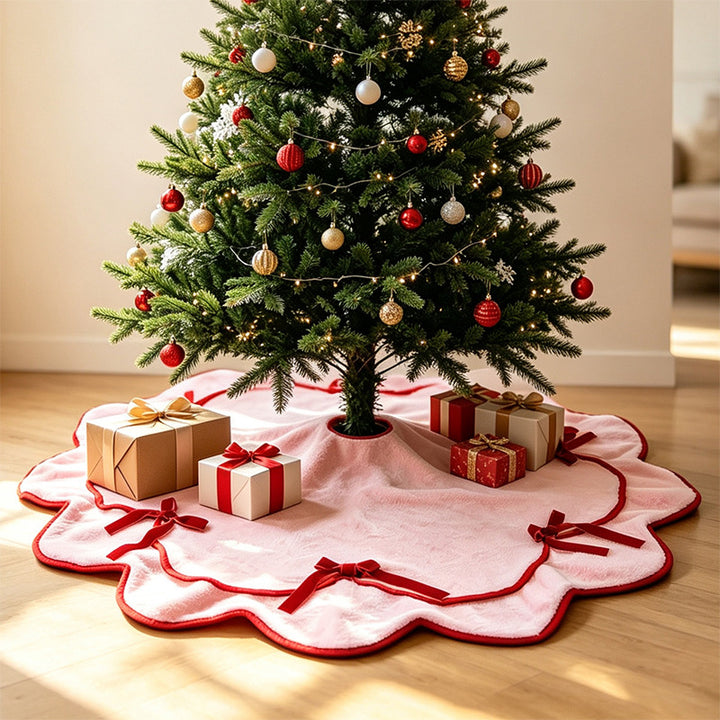 Cozy Plush Christmas Tree Skirt