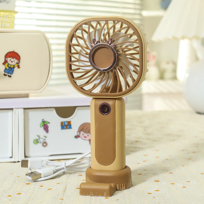 Ladies Portable Handheld Fan with Flexible Tilt Adjustment Stornfield