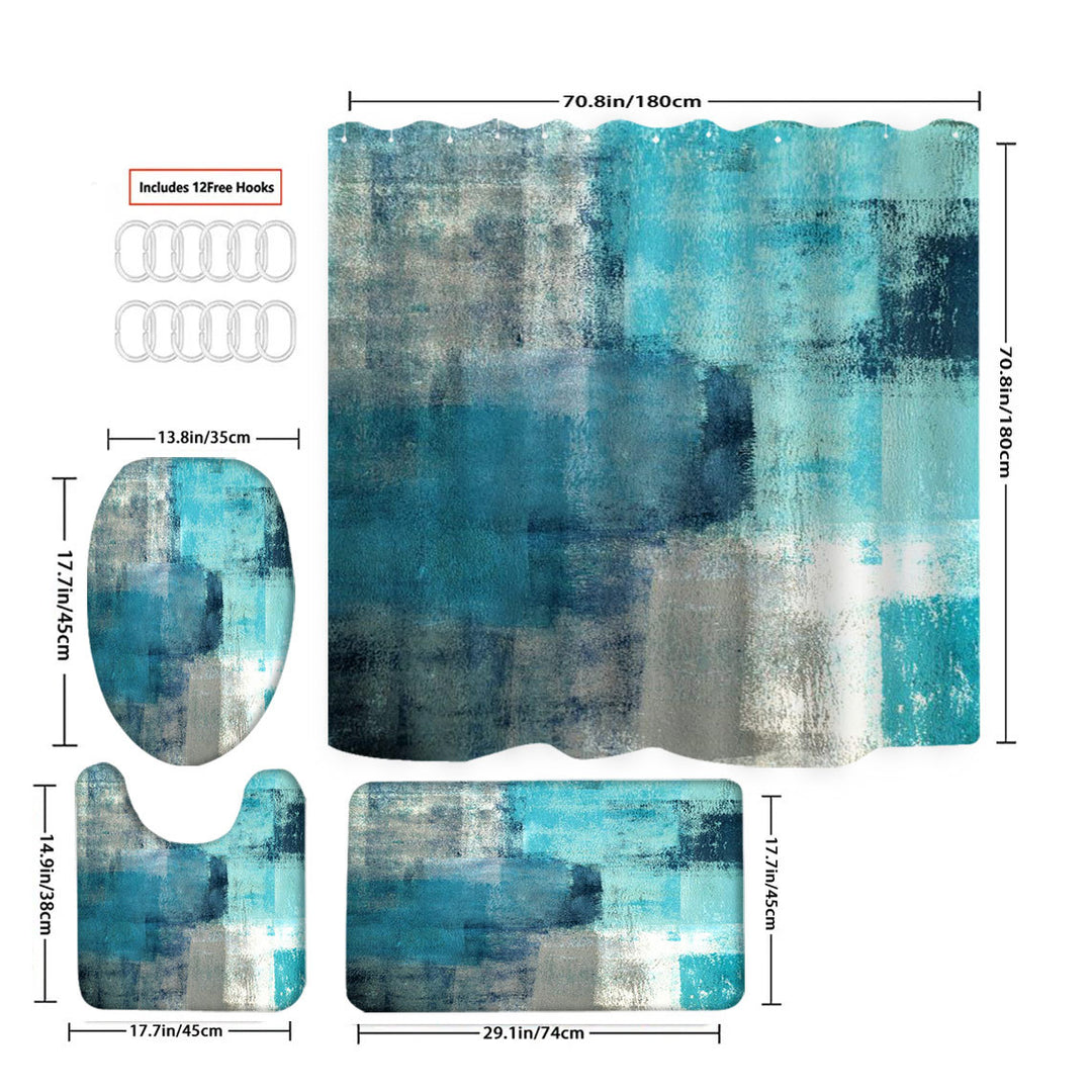 Scenic Beach-Themed Shower Curtain Stornfield