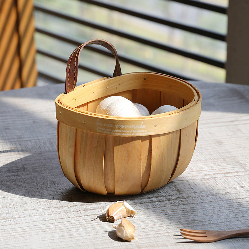 Wooden Storage Basket Stornfield