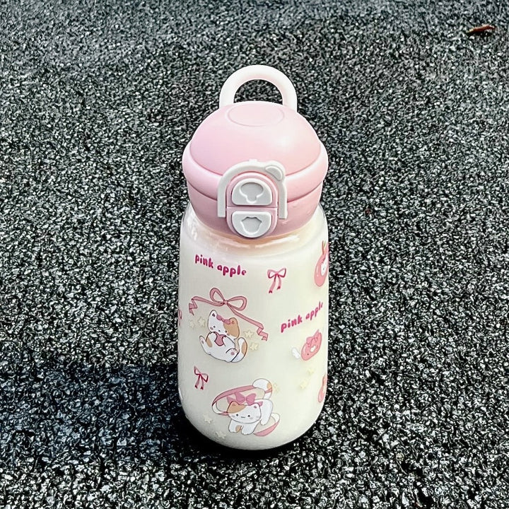 Women's insulated drinking bottle with playful animal design and secure flip-top lid Stornfield