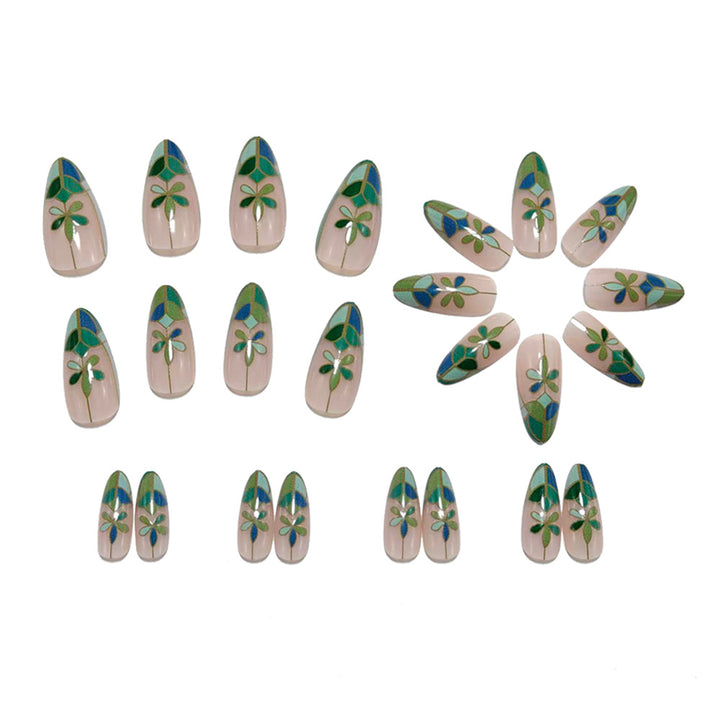 French Art Nails with Floral Design Stornfield