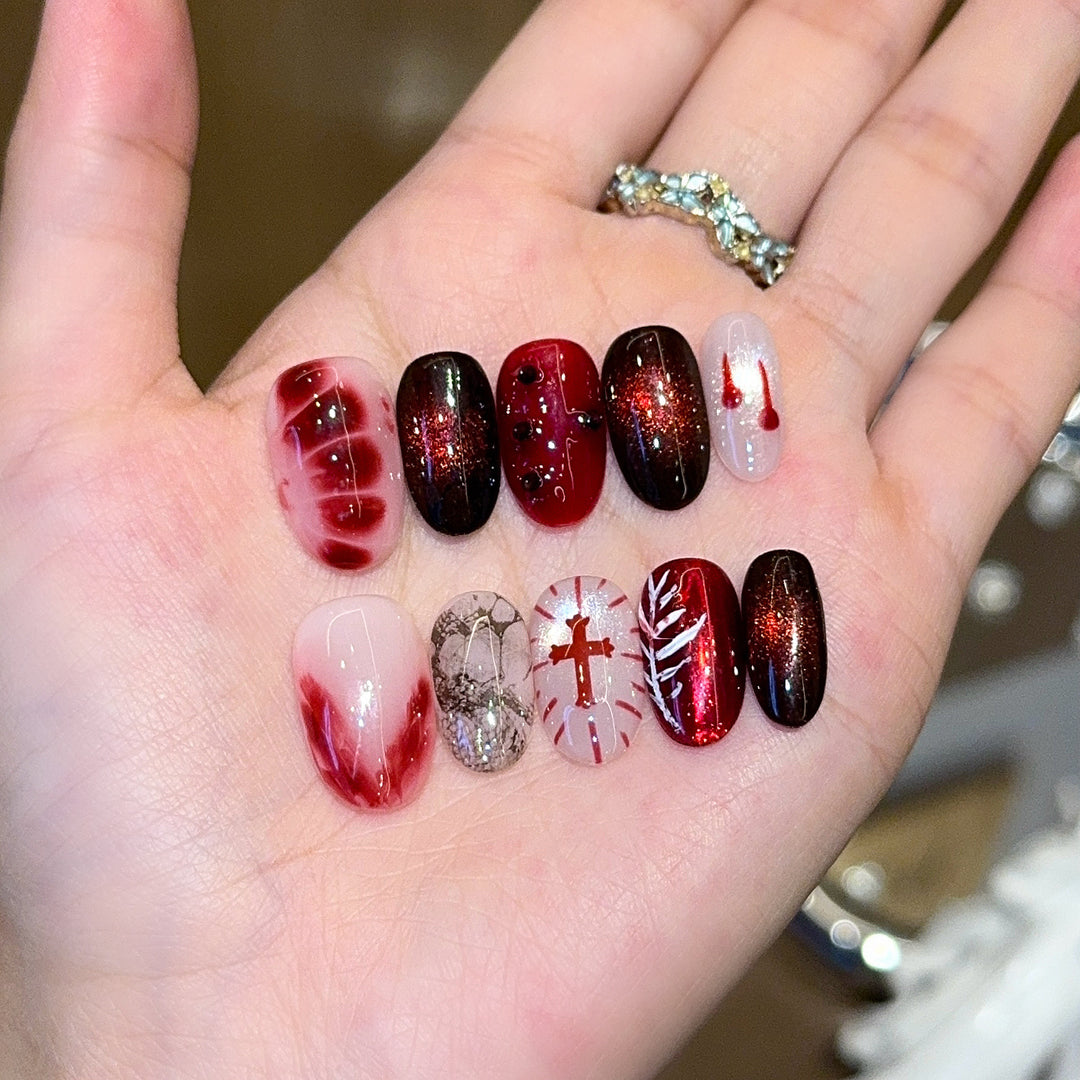 Creative Art Nails with Festive Design Stornfield