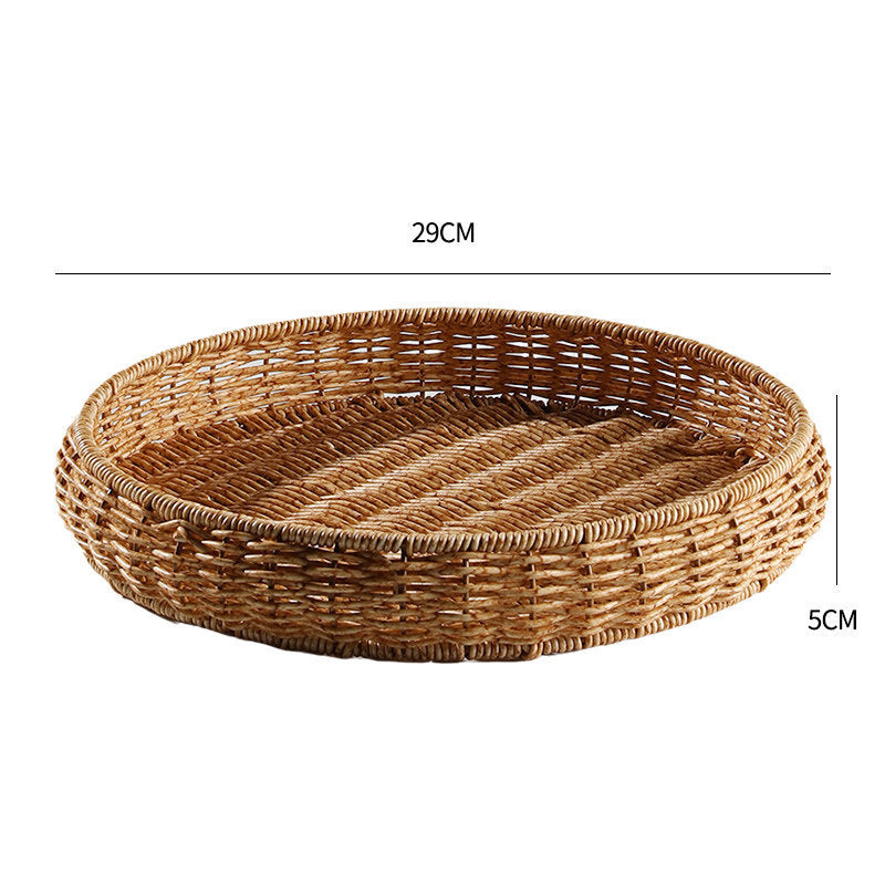 Handwoven Decorative Serving Tray Stornfield 1783754312