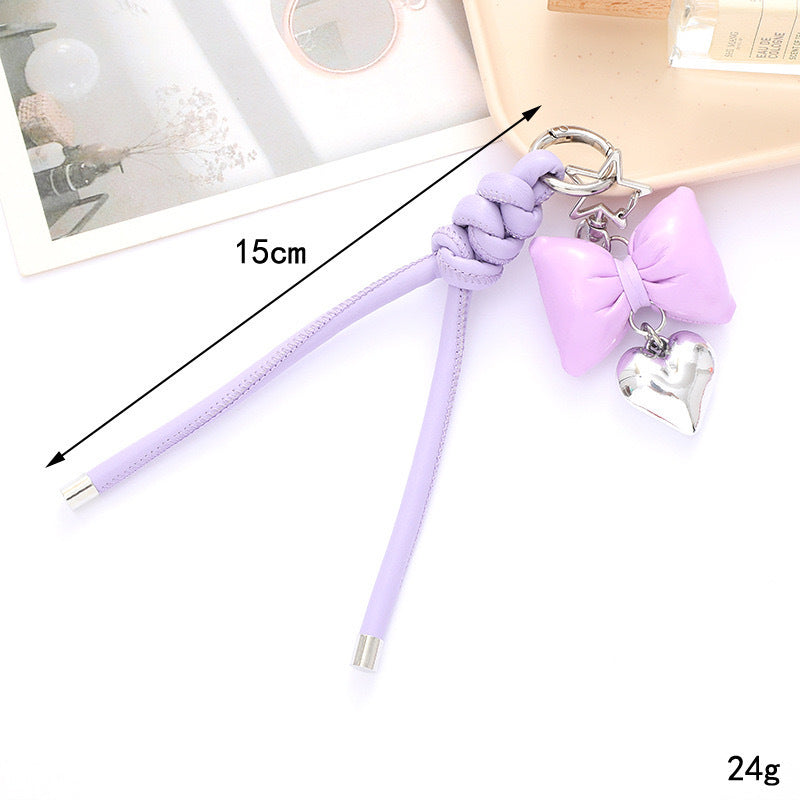 Fashionable Bow and Heart Keychain Stornfield