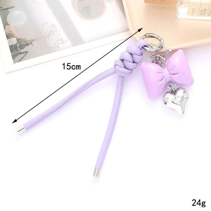Fashionable Bow and Heart Keychain Stornfield