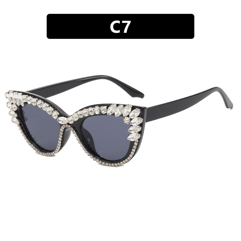 Women's extravagant Cat-Eye sunglasses with sparkling rhinestone embellishment Stornfield