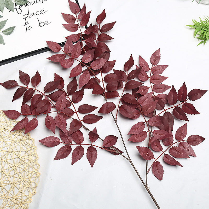 Elegant Faux Leaf Stem Arrangement