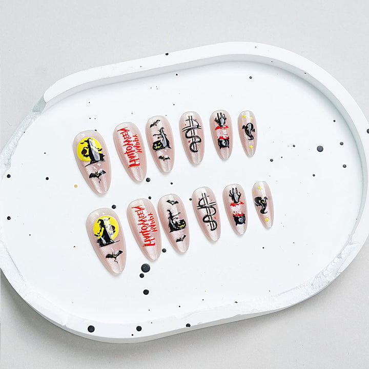 Halloween-Themed Nail Art Set Stornfield