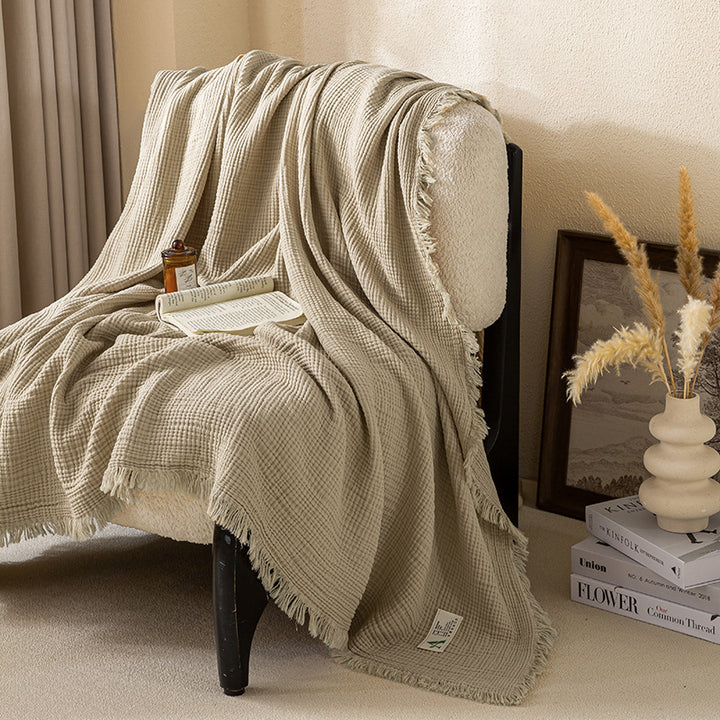 Cozy Waffle Weave Blanket