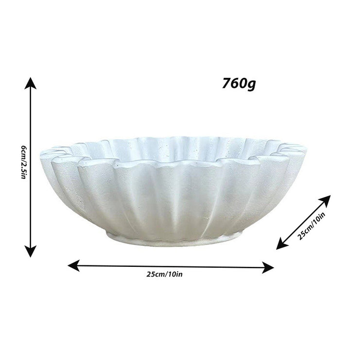 Decorative serving bowl with wave design Stornfield