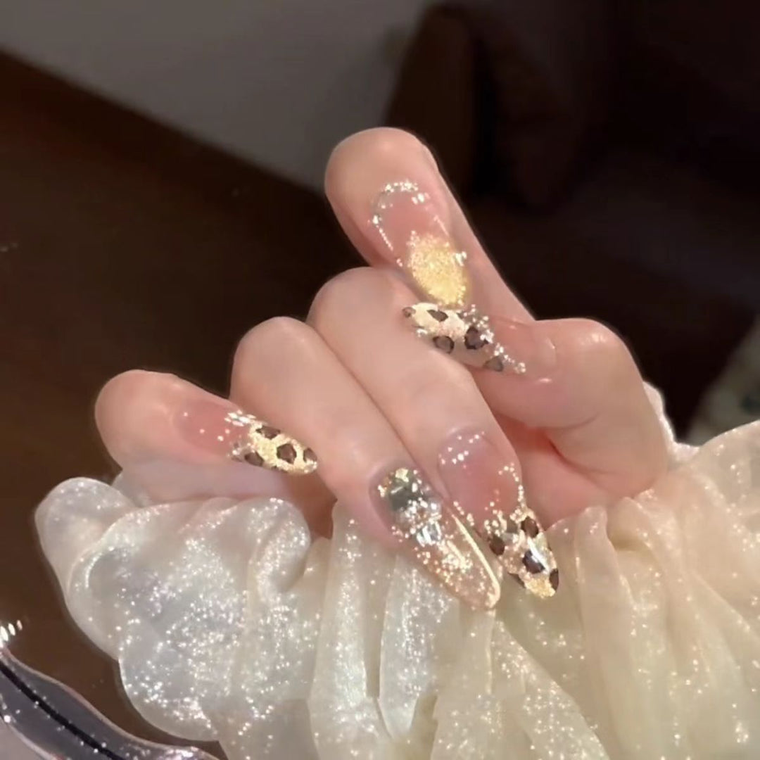 Artistic Floral Stiletto Press-On Nails Stornfield
