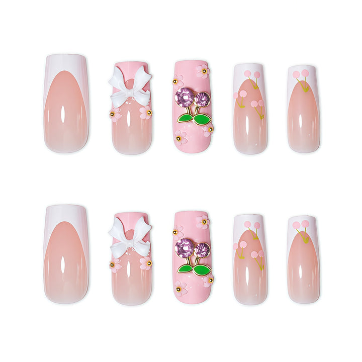 Floral-Inspired Press-On Nail Enhancements Stornfield