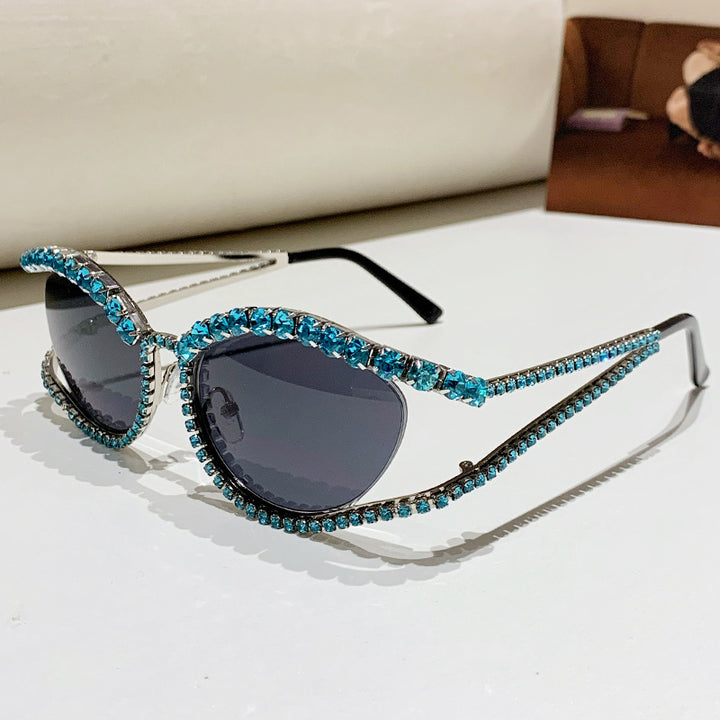 Ladies Glamorous Sunglasses with Sparkling Crystal Accents Stornfield