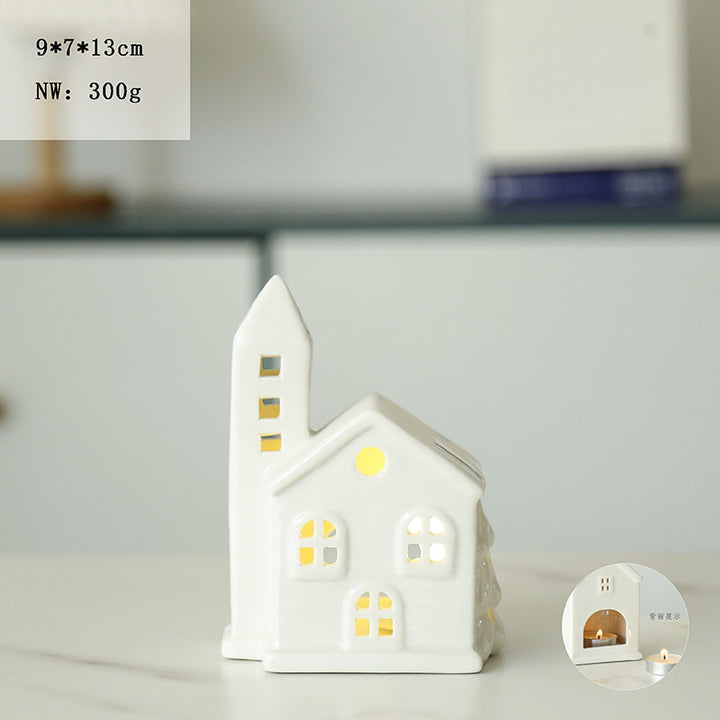 Ceramic House Tea Light Holder Stornfeild