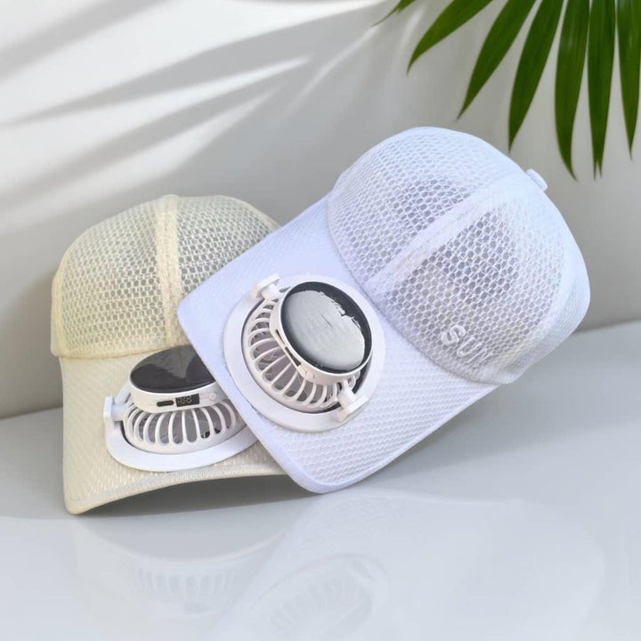 Ventilated baseball cap with detachable rechargeable fan Stornfield