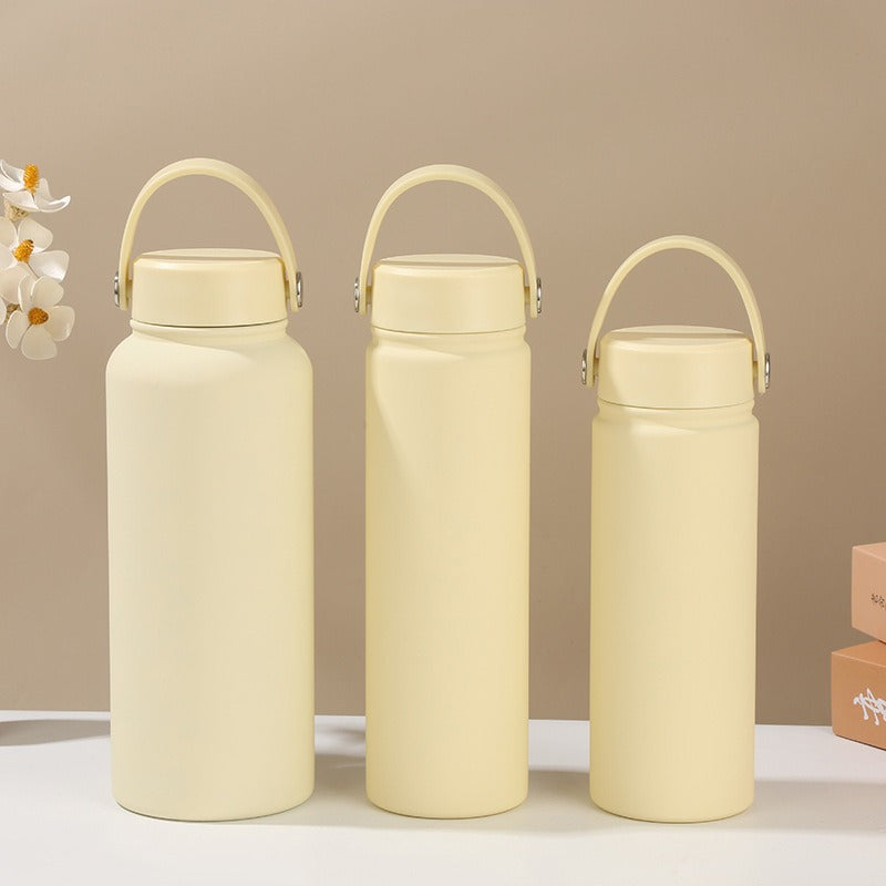 Women's double-walled insulated water bottle with practical carrying handle Stornfield