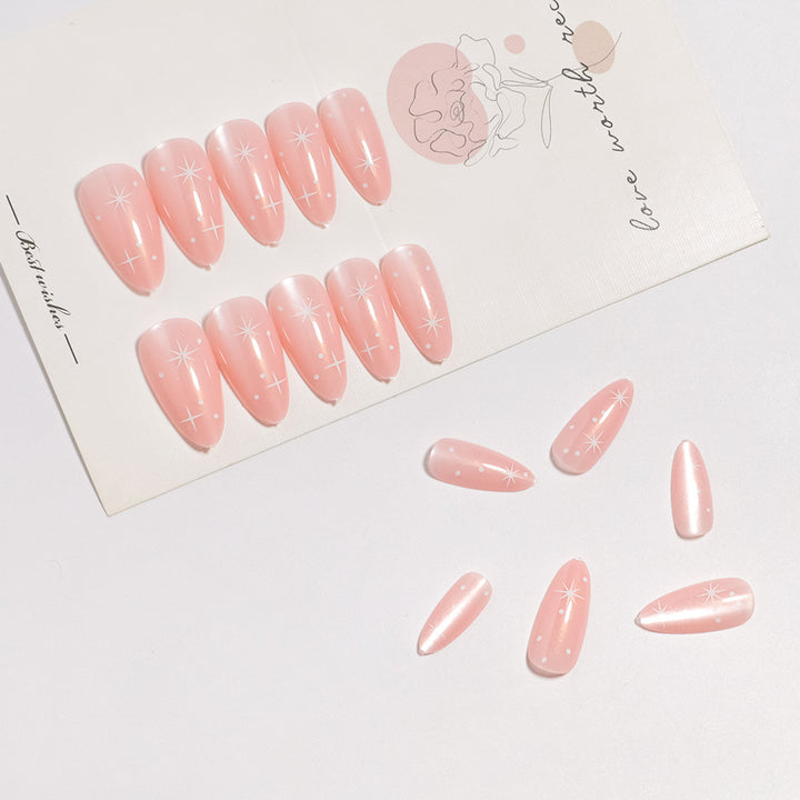 Premium Glittery Long Press-On Nails Stornfield