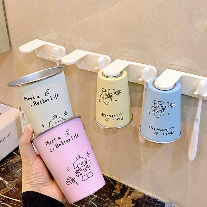Wall-mounted toothbrush holder with playful design Stornfield