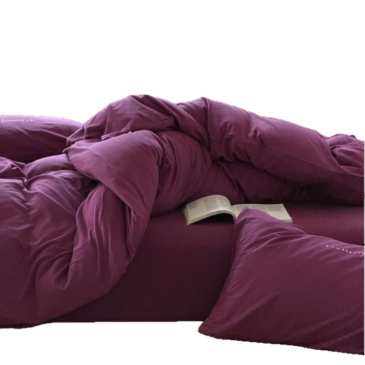 Jersey bed linen set in soft cotton blend