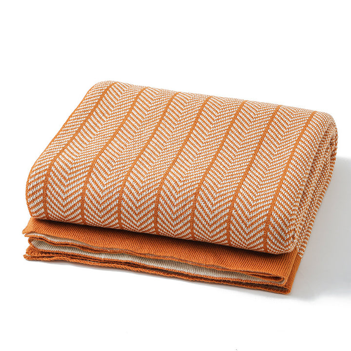 Ladies cuddle blanket with zigzag pattern Stornfield