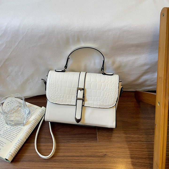 Vintage Crocodile Pattern Handbag