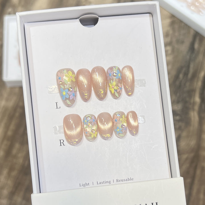 Floral Art Press-On Nail Set Stornfield