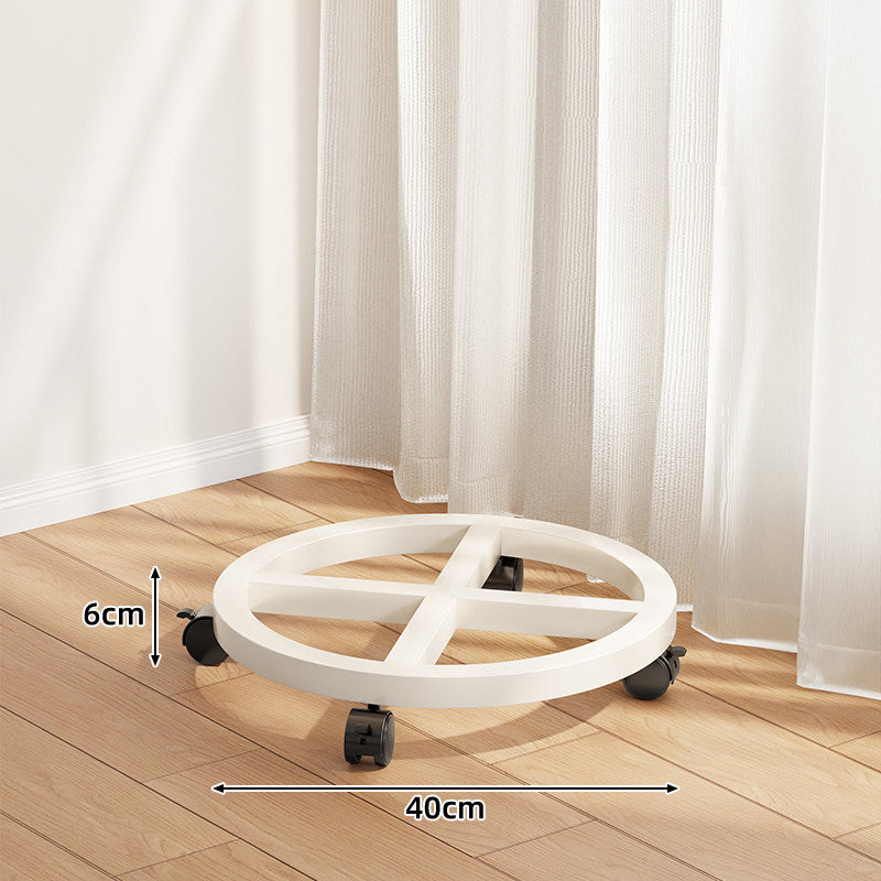 Low-Profile Round Plant Pot Dolly with 360° Swivel Casters