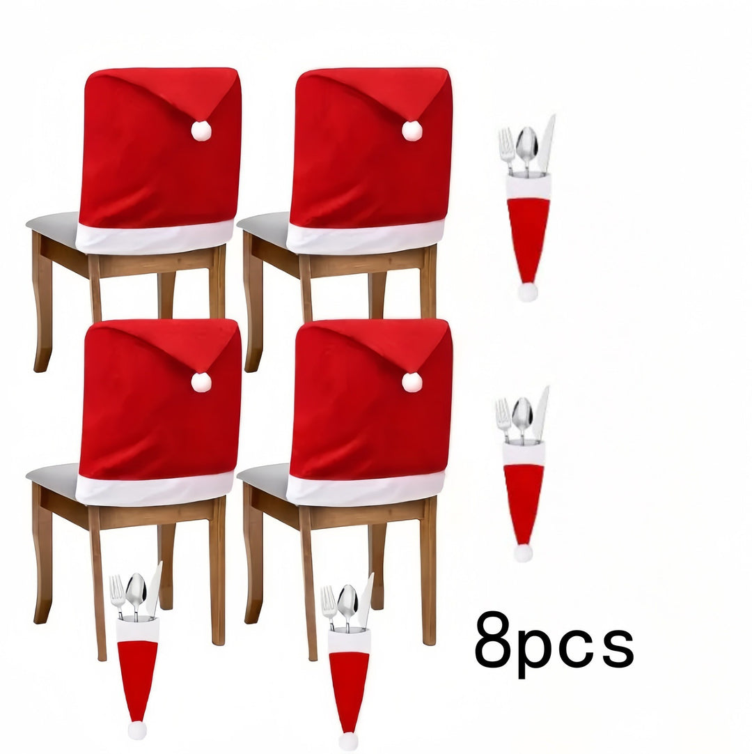 Festive chair cover with Christmas motif Stornfield